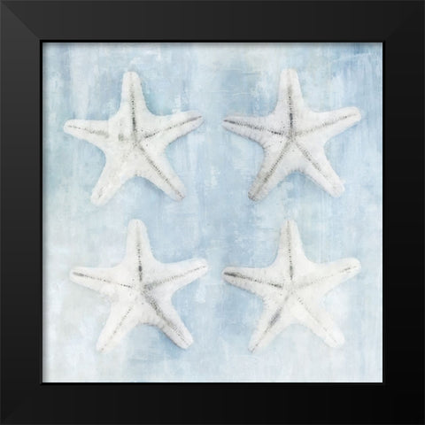 Star Fish Black Modern Wood Framed Art Print by Blue, Nina