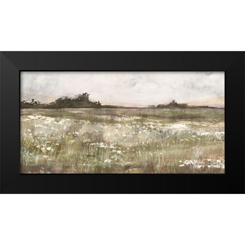 Moody Field Black Modern Wood Framed Art Print by Blue, Nina