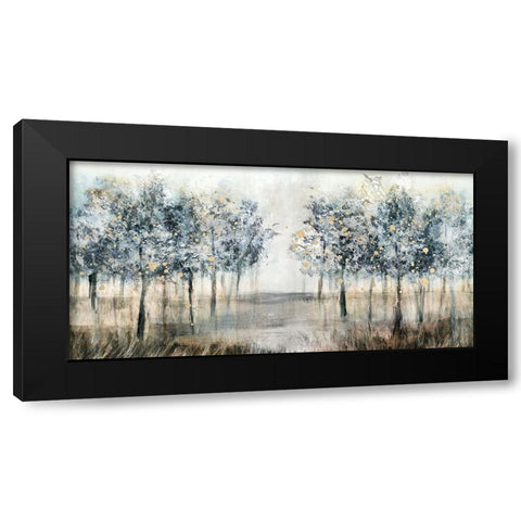 Enchanted Forest Black Modern Wood Framed Art Print with Double Matting by Blue, Nina