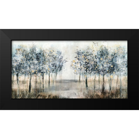 Enchanted Forest Black Modern Wood Framed Art Print by Blue, Nina