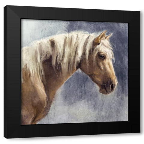 Golden Boy Black Modern Wood Framed Art Print by Blue, Nina