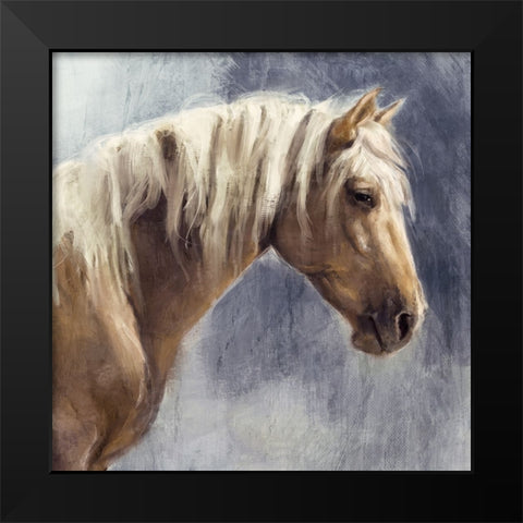 Golden Boy Black Modern Wood Framed Art Print by Blue, Nina