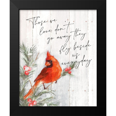 Those We Love Black Modern Wood Framed Art Print by Blue, Nina
