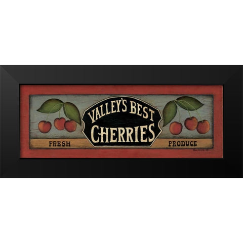 Valleys Best Black Modern Wood Framed Art Print by Lewis, Kim