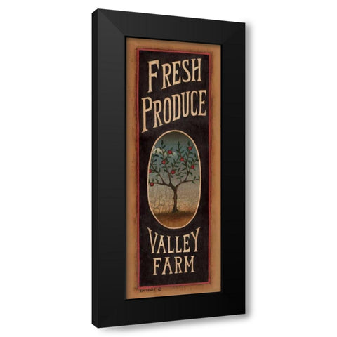 Apple Tree Black Modern Wood Framed Art Print with Double Matting by Lewis, Kim