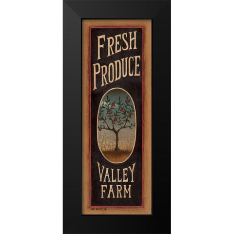 Apple Tree Black Modern Wood Framed Art Print by Lewis, Kim