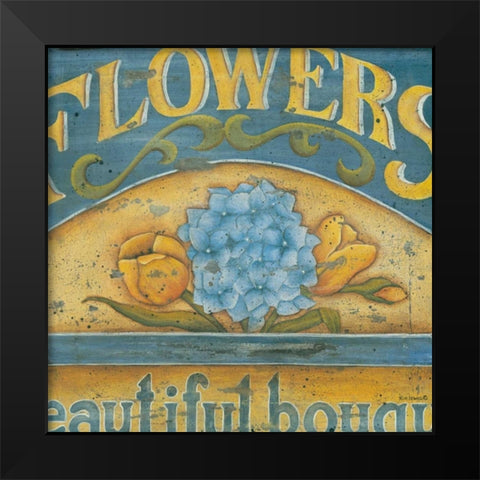 Hydrangea I Black Modern Wood Framed Art Print by Lewis, Kim