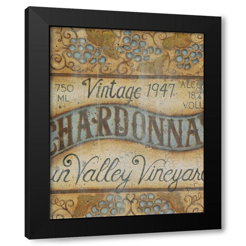 Valley Vineyard I Black Modern Wood Framed Art Print by Lewis, Kim