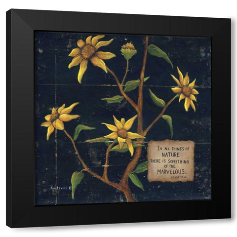 In All Things Black Modern Wood Framed Art Print by Lewis, Kim