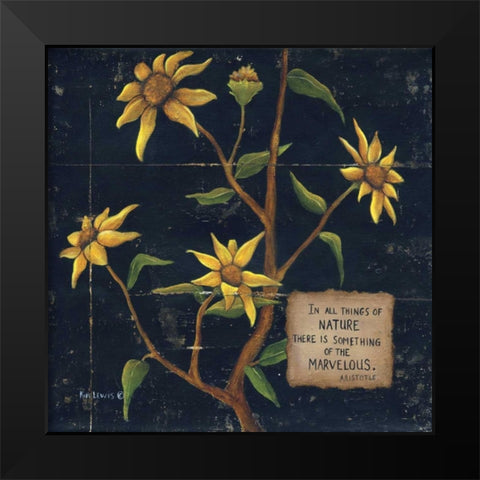 In All Things Black Modern Wood Framed Art Print by Lewis, Kim