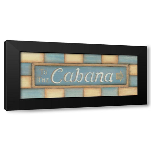 To the Cabana Black Modern Wood Framed Art Print by Lewis, Kim