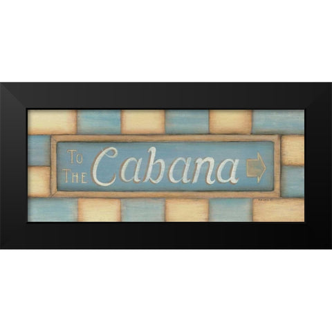 To the Cabana Black Modern Wood Framed Art Print by Lewis, Kim