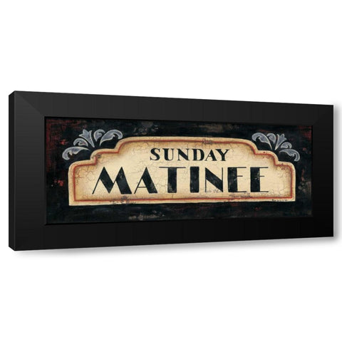 Matinee Black Modern Wood Framed Art Print with Double Matting by Lewis, Kim