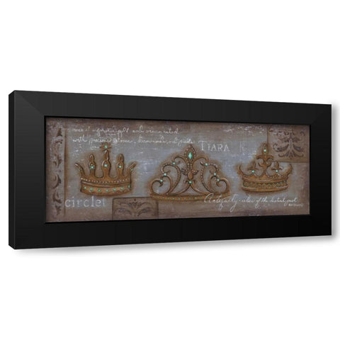 Circlet Black Modern Wood Framed Art Print by Lewis, Kim