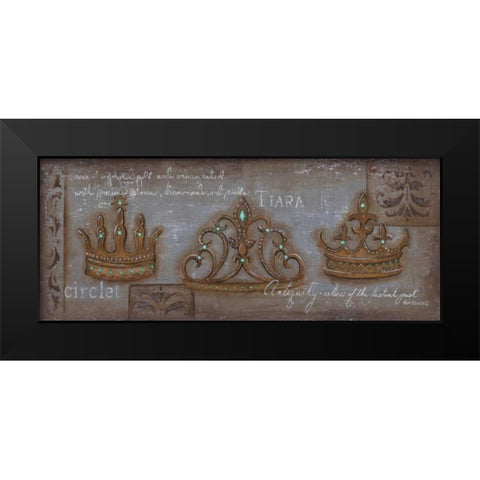 Circlet Black Modern Wood Framed Art Print by Lewis, Kim