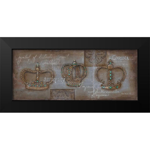 Corona Black Modern Wood Framed Art Print by Lewis, Kim