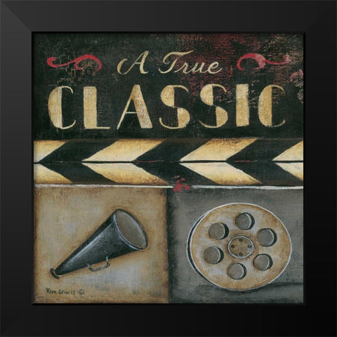 Classic Black Modern Wood Framed Art Print by Lewis, Kim