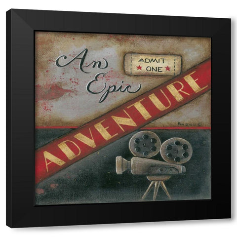 Epic Black Modern Wood Framed Art Print by Lewis, Kim