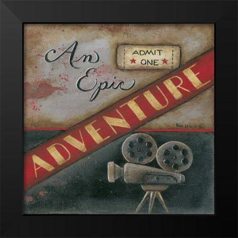 Epic Black Modern Wood Framed Art Print by Lewis, Kim