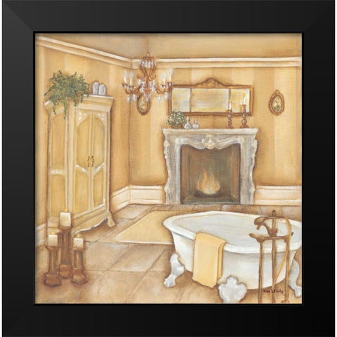Warm Bath I Black Modern Wood Framed Art Print by Lewis, Kim