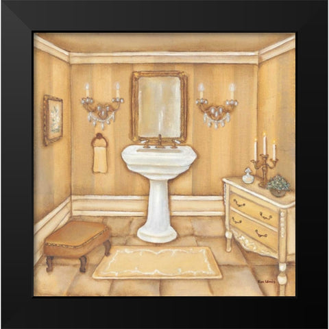 Warm Bath II Black Modern Wood Framed Art Print by Lewis, Kim