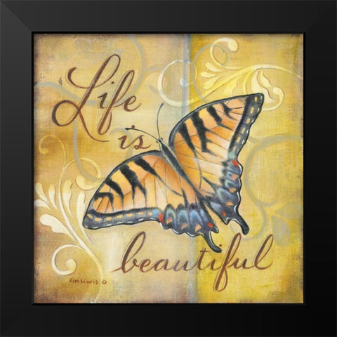 Beautiful Black Modern Wood Framed Art Print by Lewis, Kim