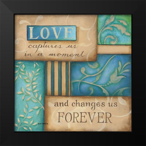 Expectations Black Modern Wood Framed Art Print by Lewis, Kim