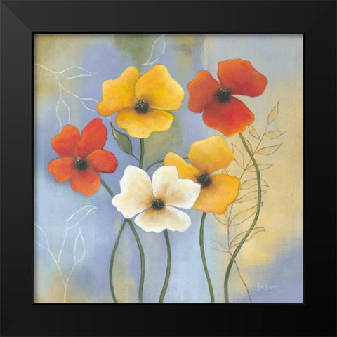 Delightful Splendor Black Modern Wood Framed Art Print by Lewis, Kim