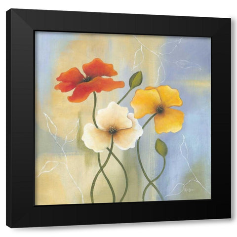 Delightful Splendor II Black Modern Wood Framed Art Print with Double Matting by Lewis, Kim