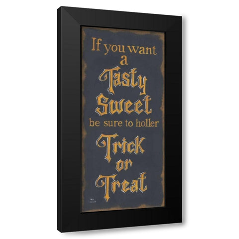 Tasty Sweet Black Modern Wood Framed Art Print by Lewis, Kim