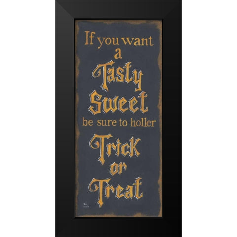 Tasty Sweet Black Modern Wood Framed Art Print by Lewis, Kim