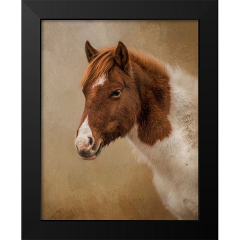 Wild at Heart Black Modern Wood Framed Art Print by Parker, Kelley