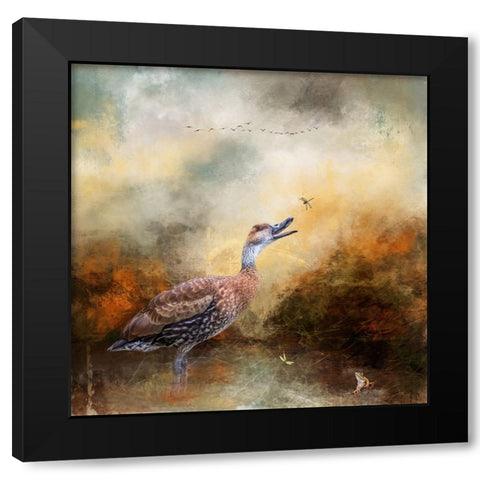 Afternoon Recess Black Modern Wood Framed Art Print with Double Matting by Parker, Kelley
