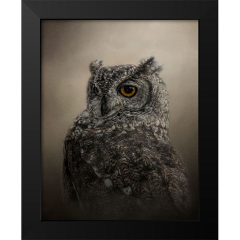 Easy on the Eye Black Modern Wood Framed Art Print by Parker, Kelley