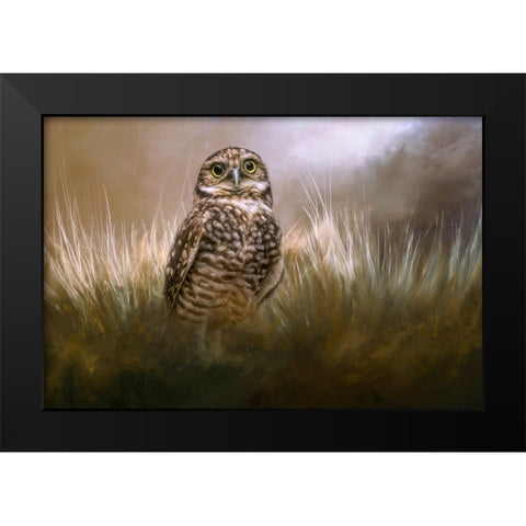 Owl Be Seeing You Black Modern Wood Framed Art Print by Parker, Kelley