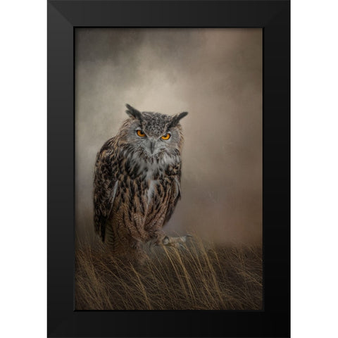 One Foot Forward Black Modern Wood Framed Art Print by Parker, Kelley