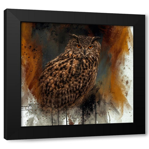 Regal Hunter Black Modern Wood Framed Art Print by Parker, Kelley