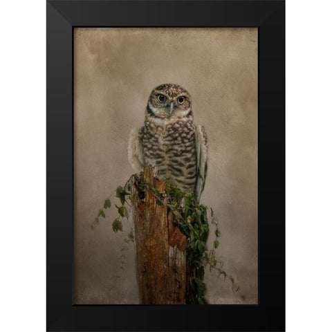 Small But Mighty Black Modern Wood Framed Art Print by Parker, Kelley