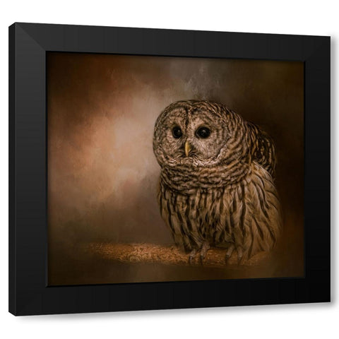 Wisdom Listener Black Modern Wood Framed Art Print with Double Matting by Parker, Kelley
