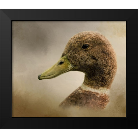 Ring Around the Collar Black Modern Wood Framed Art Print by Parker, Kelley