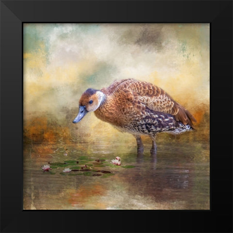 At the Pond Black Modern Wood Framed Art Print by Parker, Kelley