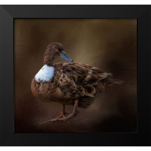 Just Ducky Black Modern Wood Framed Art Print by Parker, Kelley