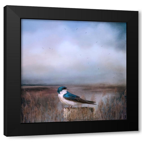 Morning in the Marsh Black Modern Wood Framed Art Print by Parker, Kelley