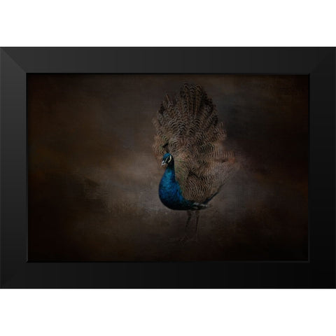 Blue Beauty Black Modern Wood Framed Art Print by Parker, Kelley