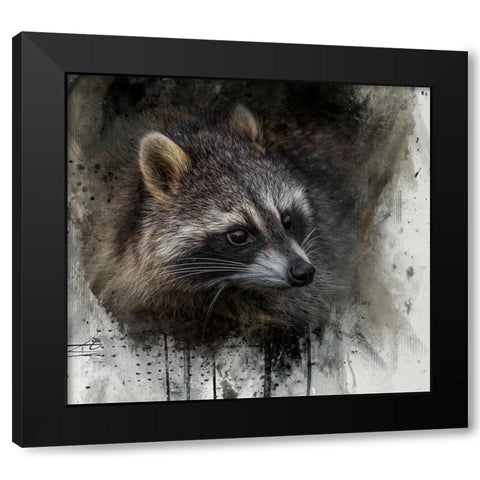 Mischief Maker Black Modern Wood Framed Art Print by Parker, Kelley