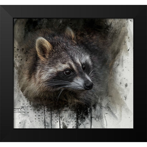 Mischief Maker Black Modern Wood Framed Art Print by Parker, Kelley