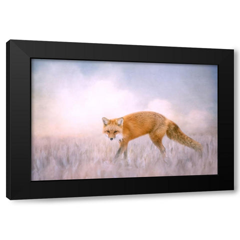 Fire and Ice Black Modern Wood Framed Art Print with Double Matting by Parker, Kelley