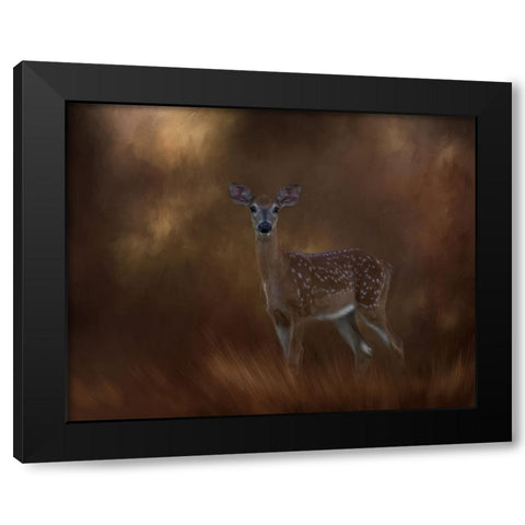 Golden Coast Black Modern Wood Framed Art Print by Parker, Kelley