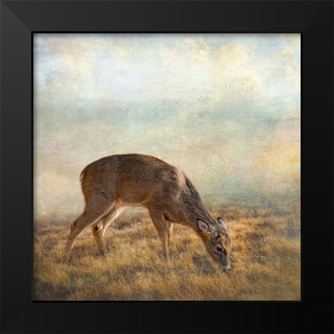 Mornings Foraging Black Modern Wood Framed Art Print by Parker, Kelley
