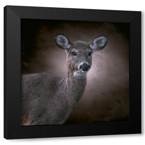 The Observer Black Modern Wood Framed Art Print by Parker, Kelley